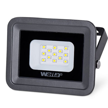 Светодиодный прожектор WOLTA WFL-10W/06W серый  5500K 10Вт SMD IP65 850Лм - Светильники - Прожекторы - магазин электрооборудования amperomvolt.ru